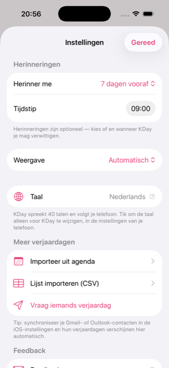 iPhone settings showing the new Language row